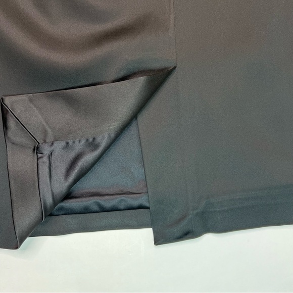 Dolce and Gabbana D&G Black Satin Pencil Skirt Size 46 - Picture 3 of 16
